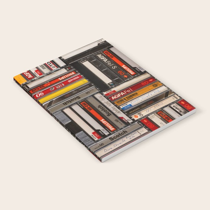 Music cassette stacks color  Notebook Gallery Image 1