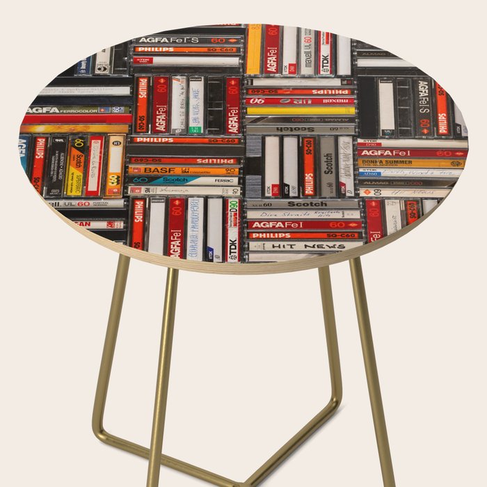 Music cassette stacks color  Side Table Gallery Image 2