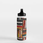Music cassette stacks color  Water Bottle Gallery Image 3