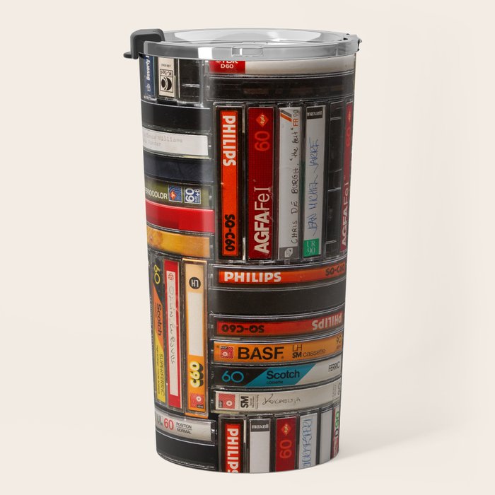 Music cassette stacks color  Travel Mug Gallery Image 3
