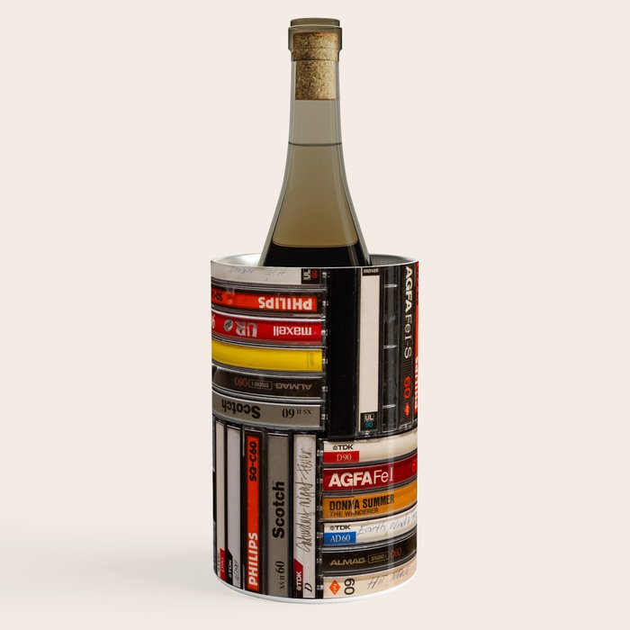 Music cassette stacks color  Wine Chiller Gallery Image 3