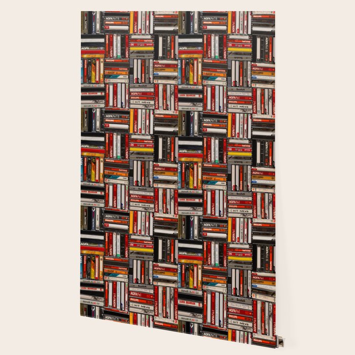 Music cassette stacks color  Wallpaper Gallery Image 2
