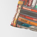 Music cassette stacks color  Pillow Sham Gallery Image 4