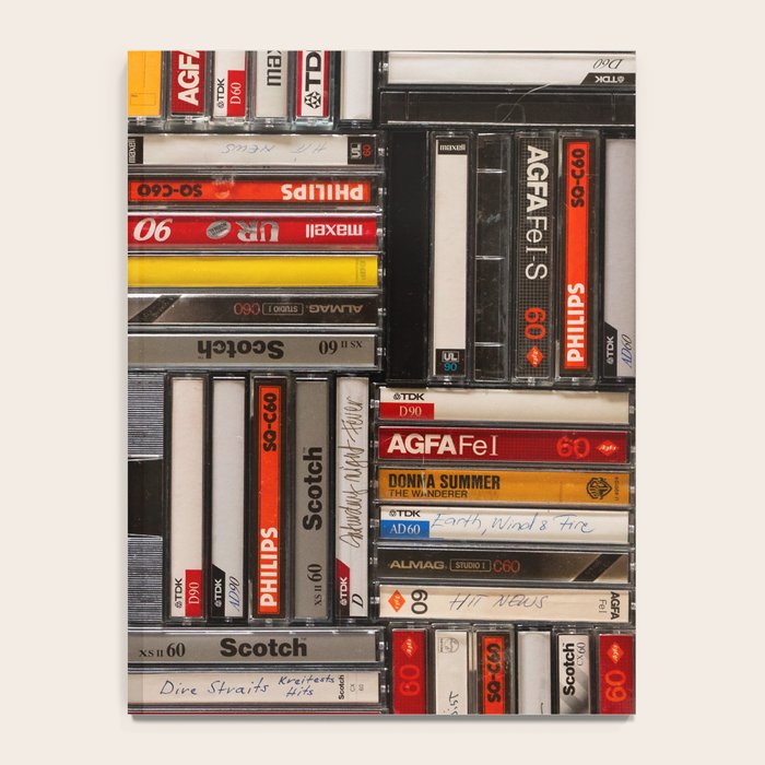 Music cassette stacks color  Notebook Gallery Image 4