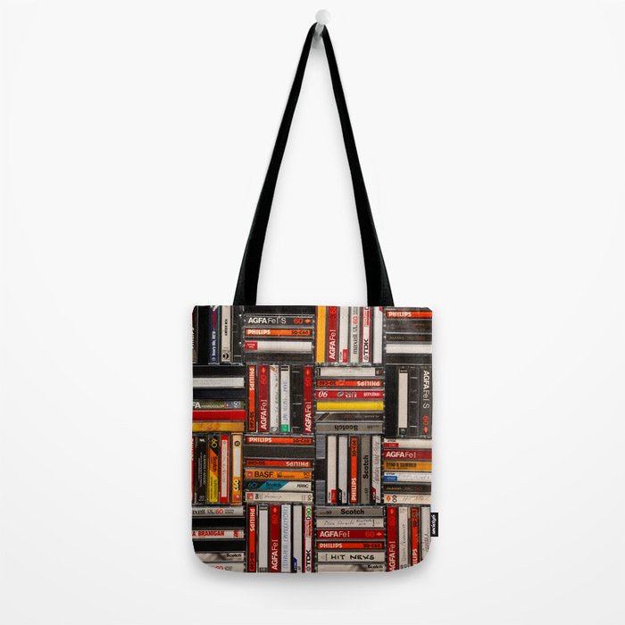 Music cassette stacks color  Tote Bag Gallery Image 2