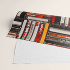 Music cassette stacks color  Wrapping Paper Gallery Image 2