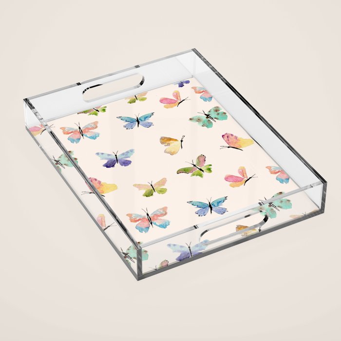 Beautiful Butterflies Acrylic Tray Gallery Image 1