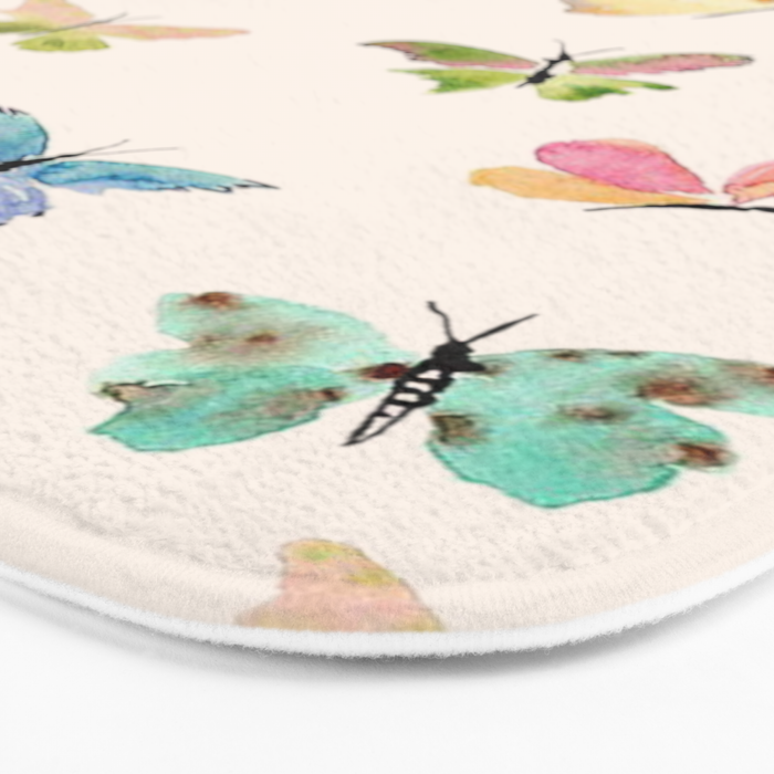 Beautiful Butterflies Bath Mat Gallery Image 3