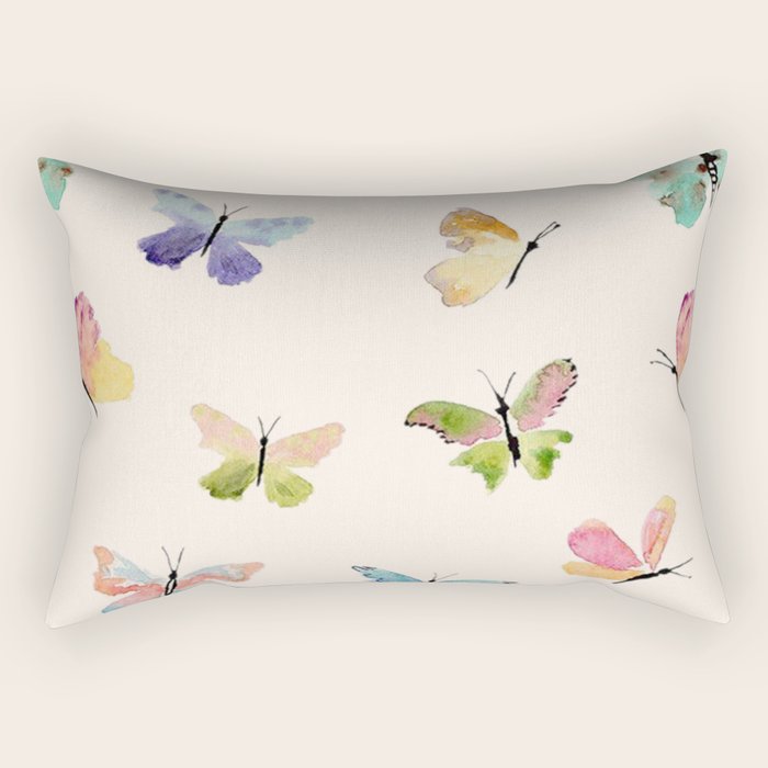 Beautiful Butterflies Rectangular Pillow Gallery Image 2
