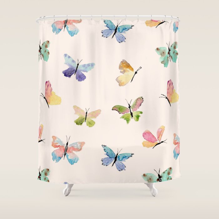 Beautiful Butterflies Shower Curtain Gallery Image 1