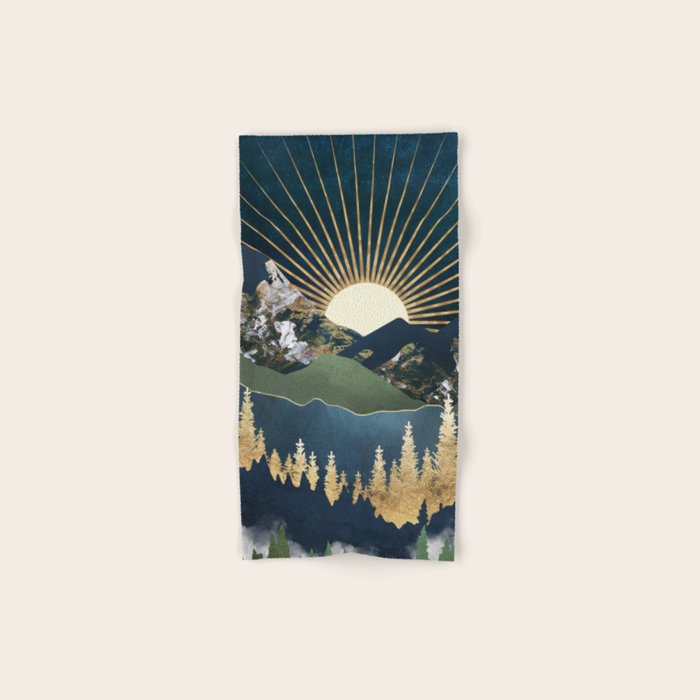 Midnight Mountains Bath Towel Gallery Image 1
