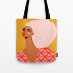 Pink Hair, Don't Care Tote Bag Gallery Image 1