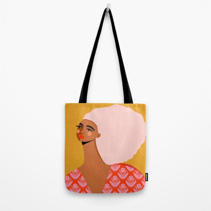 Pink Hair, Don't Care Tote Bag Gallery Image 2
