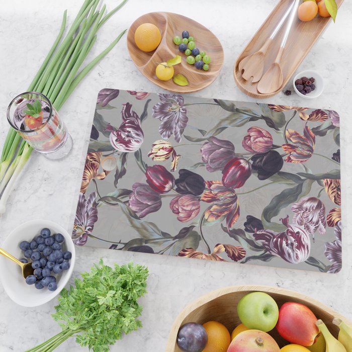 Magic Tulips Pattern Cutting Board Gallery Image 2