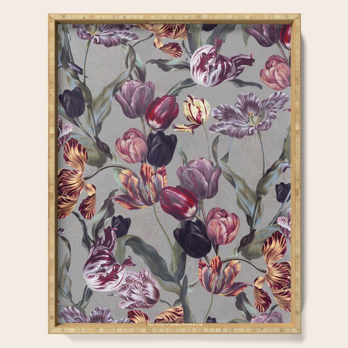 Magic Tulips Pattern Serving Tray Gallery Image 1