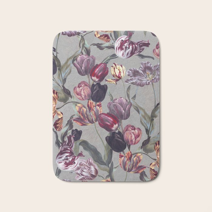 Magic Tulips Pattern Bath Mat Gallery Image 1