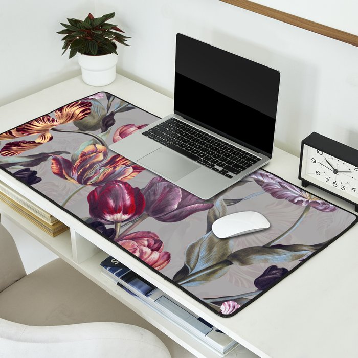 Magic Tulips Pattern Desk Mat Gallery Image 2