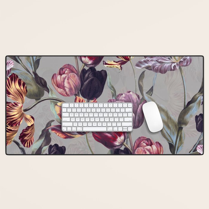 Magic Tulips Pattern Desk Mat Gallery Image 1