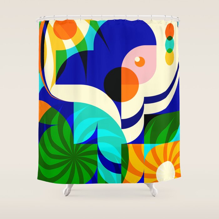 Sunshine Happy Girl Shower Curtain Gallery Image 1