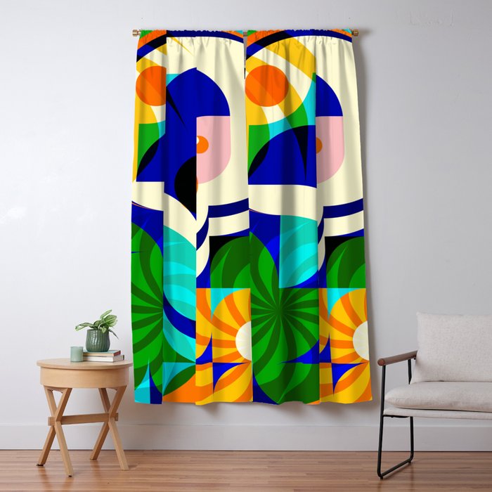 Sunshine Happy Girl Window Curtain Gallery Image 5
