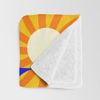 Sunshine Happy Girl Throw Blanket Gallery Image 3