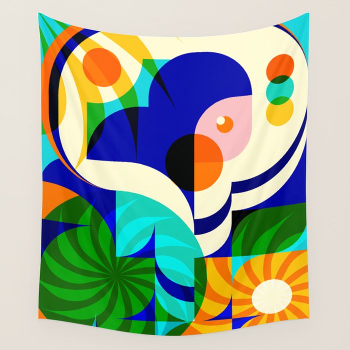 Sunshine Happy Girl Wall Tapestry Gallery Image 1