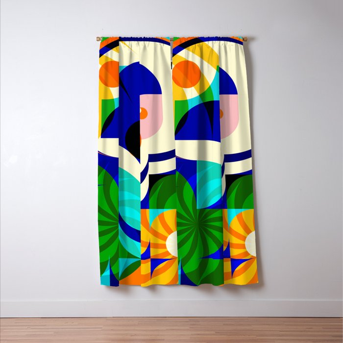 Sunshine Happy Girl Window Curtain Gallery Image 3