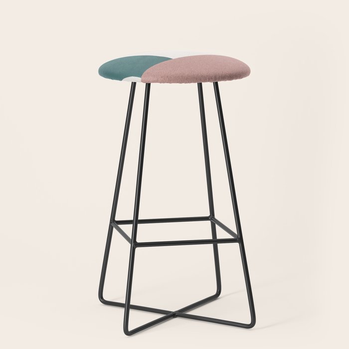 Abstract Earth 1-2 - Painted Shapes Stool Gallery Image 1