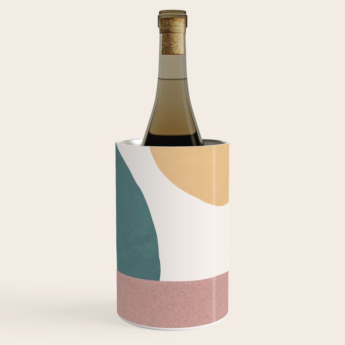 Abstract Earth 1-2 - Painted Shapes Wine Chiller Gallery Image 1