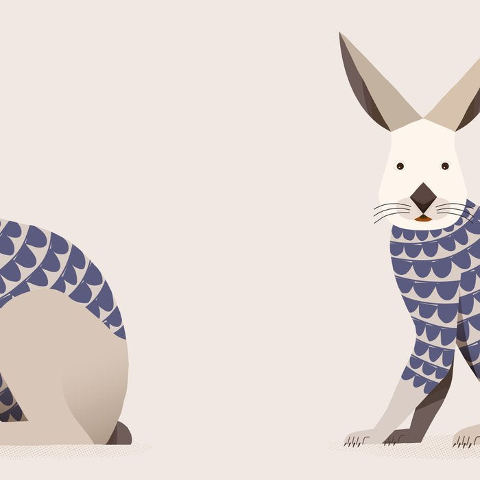 Whimsical European Hare Coffee Mug Gallery Image 2