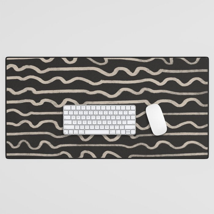 Noir: Mid Century Pattern Desk Mat Gallery Image 1
