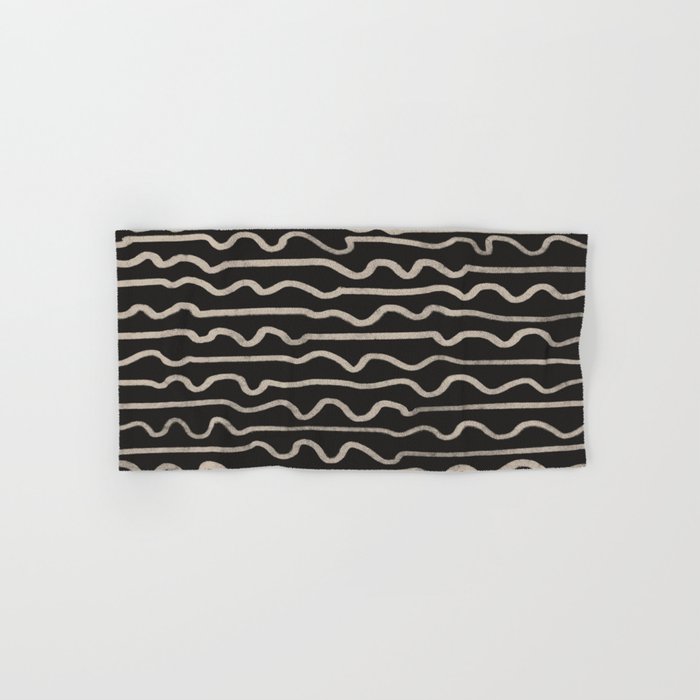 Noir: Mid Century Pattern Bath Towel Gallery Image 1