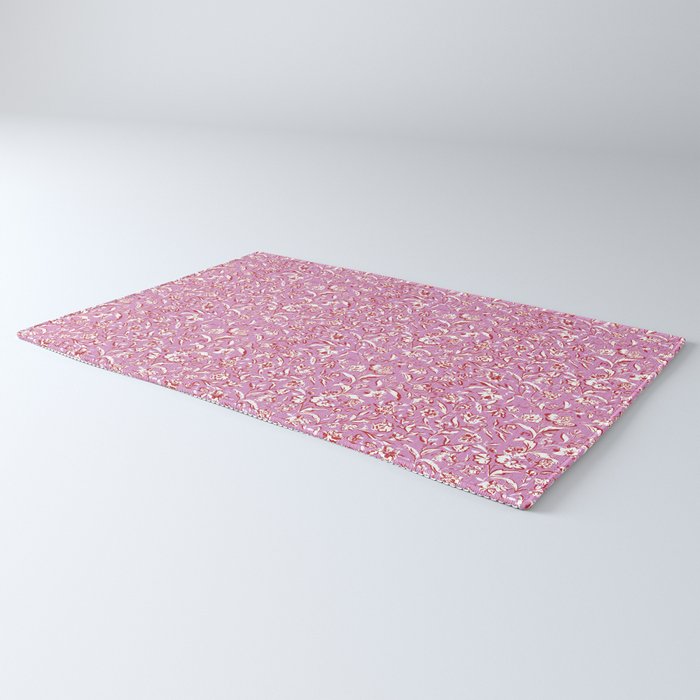 Painterly Florals - Red Orchid Rug Gallery Image 3