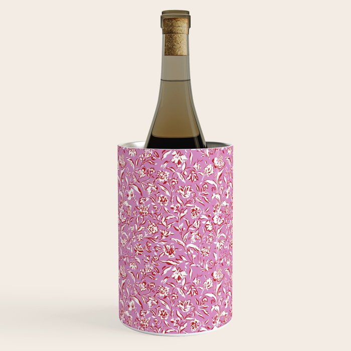 Painterly Florals - Red Orchid Wine Chiller Gallery Image 1