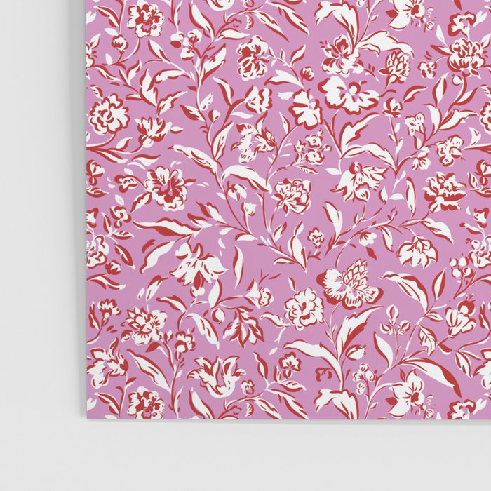 Painterly Florals - Red Orchid Poster Gallery Image 3