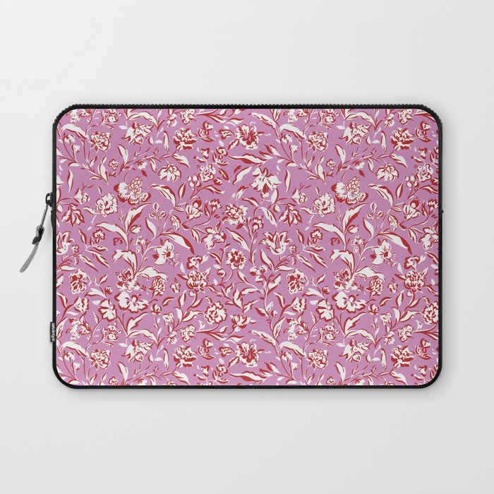 Painterly Florals - Red Orchid Laptop Sleeve Gallery Image 1