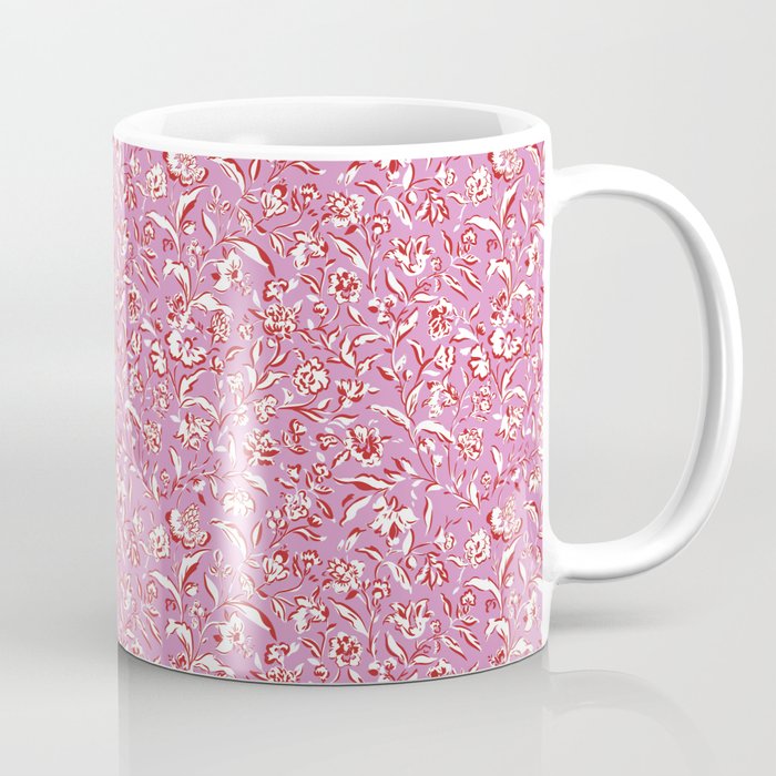 Painterly Florals - Red Orchid Coffee Mug Gallery Image 1