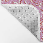 Painterly Florals - Red Orchid Bath Mat Gallery Image 2