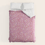 Painterly Florals - Red Orchid Comforter Gallery Image 6