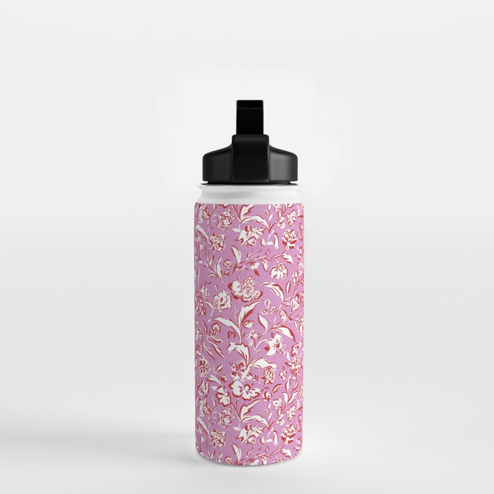 Painterly Florals - Red Orchid Water Bottle Gallery Image 2