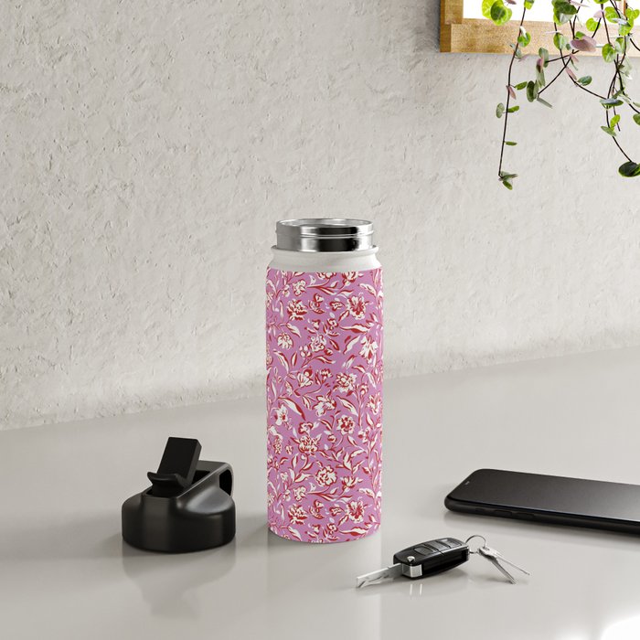 Painterly Florals - Red Orchid Water Bottle Gallery Image 5