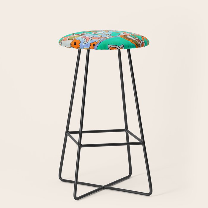 Floral Morocco Stool Gallery Image 1