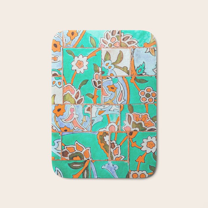 Floral Morocco Bath Mat Gallery Image 1