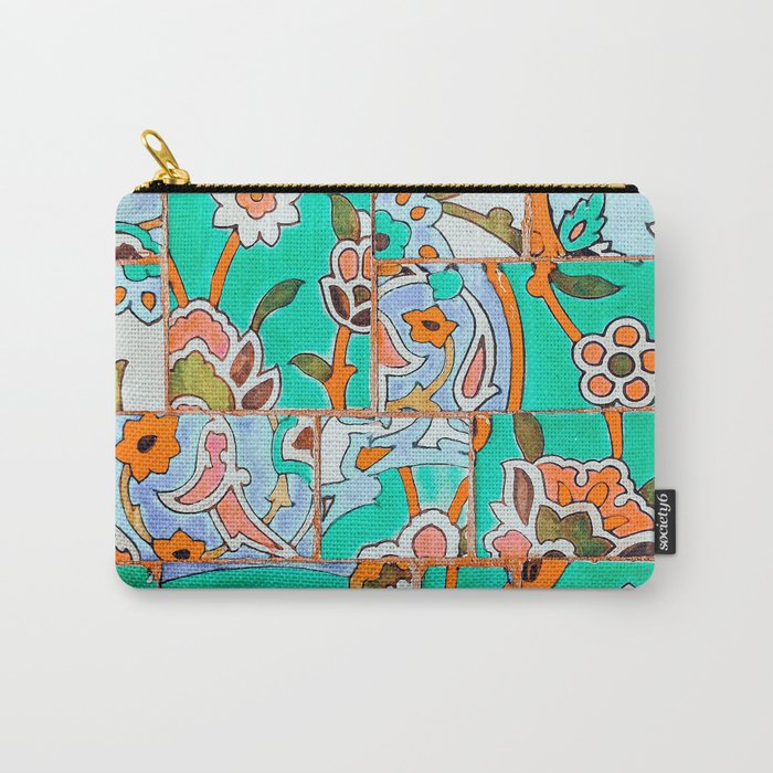 Floral Morocco Carry All Pouch Gallery Image 1