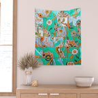 Floral Morocco Wall Tapestry Gallery Image 2