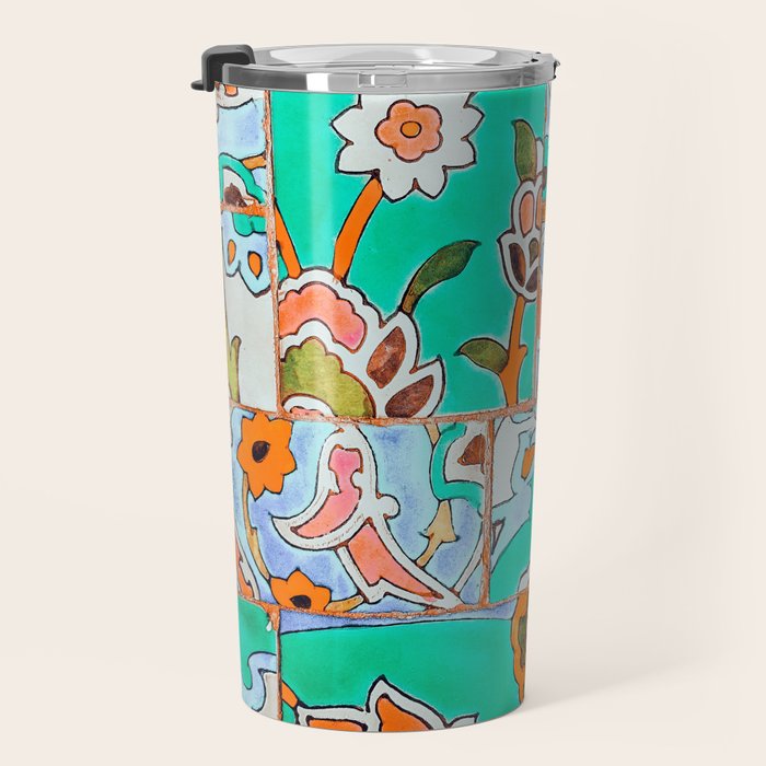 Floral Morocco Travel Mug Gallery Image 3