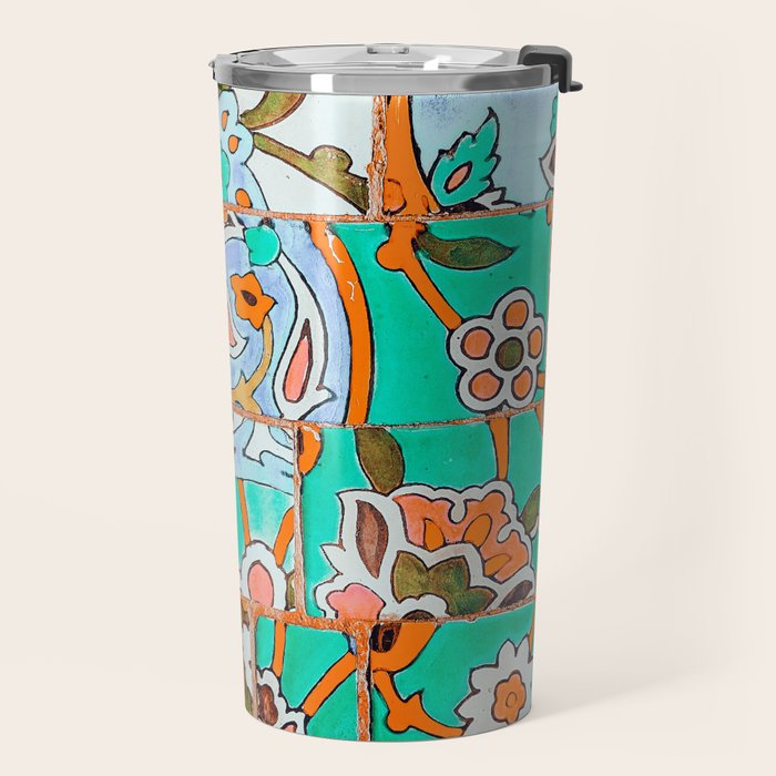 Floral Morocco Travel Mug Gallery Image 2