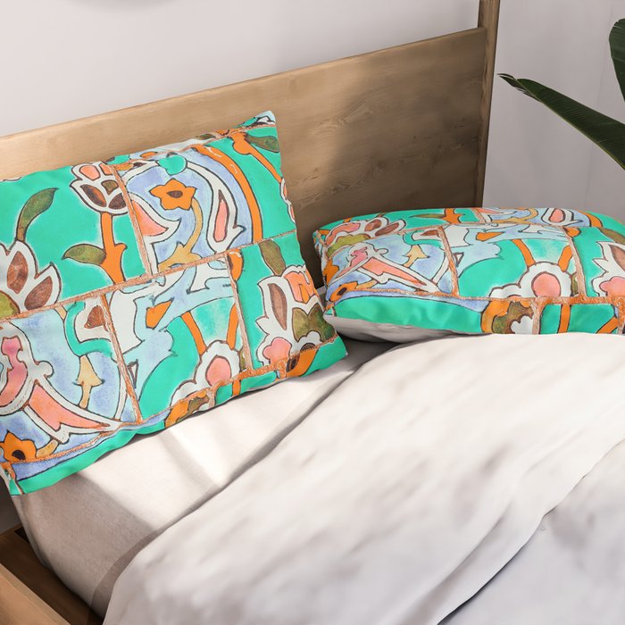 Floral Morocco Pillow Sham Gallery Image 2