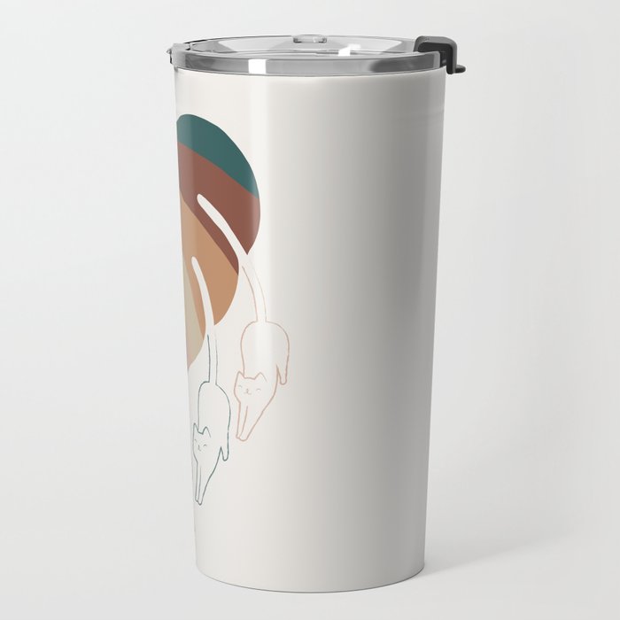 Cat and Plant 8 Travel Mug Gallery Image 2