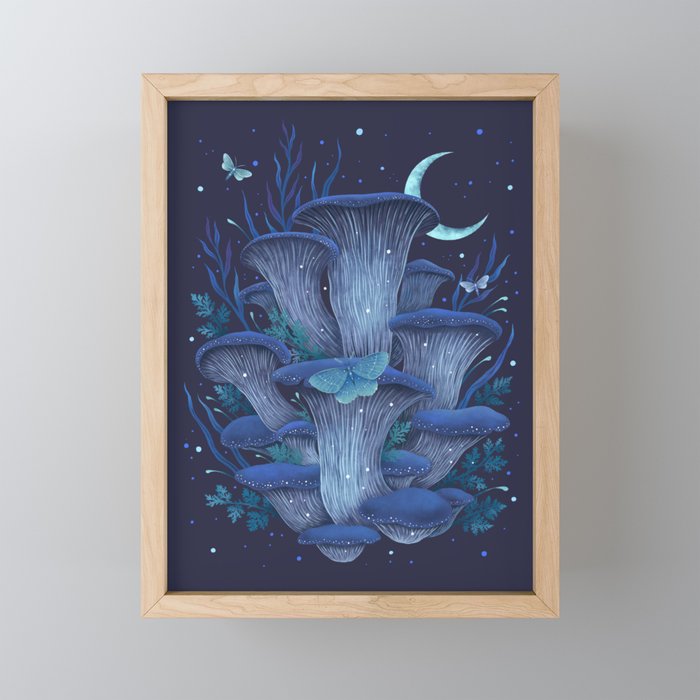 Blue Oyster Mini Art Print Gallery Image 1